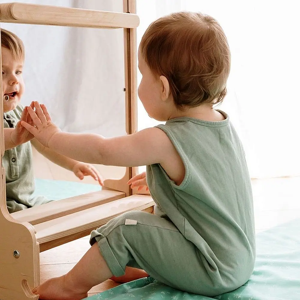 miroir avec barre de brachiation 